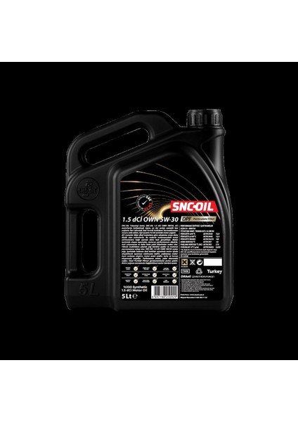 Snc-Oıl 5W-30 Motor Yağı Dpf Partiküllü 5 Litre modelleri