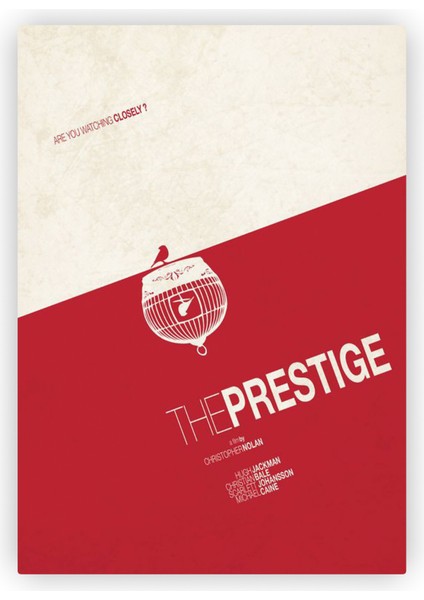 The Prestige Prestij Filmi Ahşap Poster 20 x 29 cm