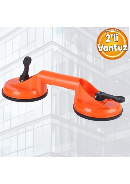 Vantuz Cam Vantuzu Vakumlu Cam Fayans Ahşap Tutucu Taşıma Araba Kaporta Göcük Çektirme 2'li Plastik