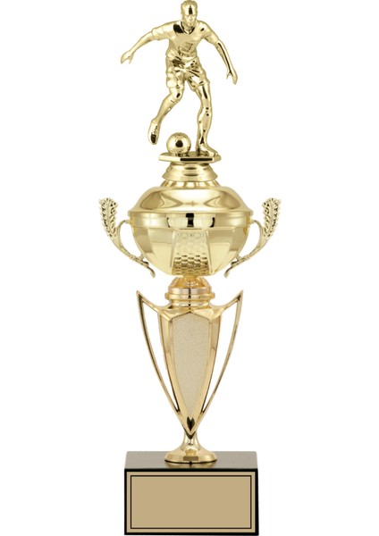 Kişiye Özel Futbol Figürlü Kupa-Okul Kupası-Ödül Kupası-Turnuva Kupası 39 cm