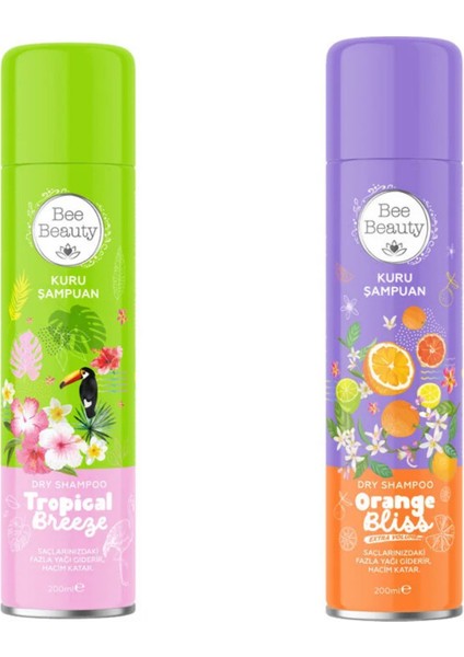 Tropical Breezeorange Bliss Extra Volume Kuru Şampuan 200 ml 2 Li Set