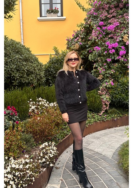 Siyah Sakallı Gümüş Düğmeli Hırka fiyatları