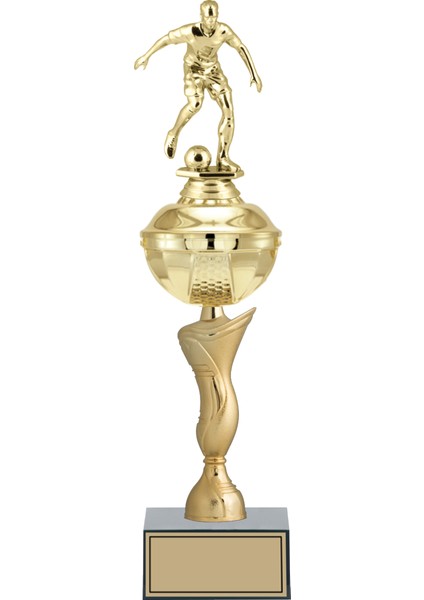 Kişiye Özel Futbol Figürlü Kupa-Okul Kupası-Ödül Kupası-Turnuva Kupası 43 cm