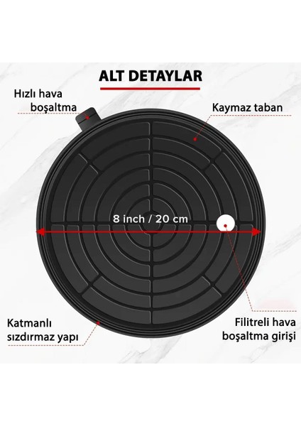 6273 Hava Pompalı Taşıma Vantuzu Basınç Saatli 20CM 250/300 kg