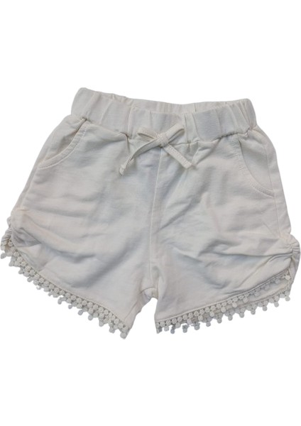 Kız Çocuk İkili Yazlık Takım – Askılı Pembe Tişört & Ekru Şort – %100 Pamuk modelleri