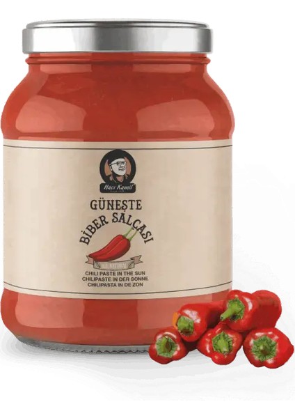 Antep Tatlı Biber Salçası (Güneşte Üretim) 1 KG PET KAVANOZ