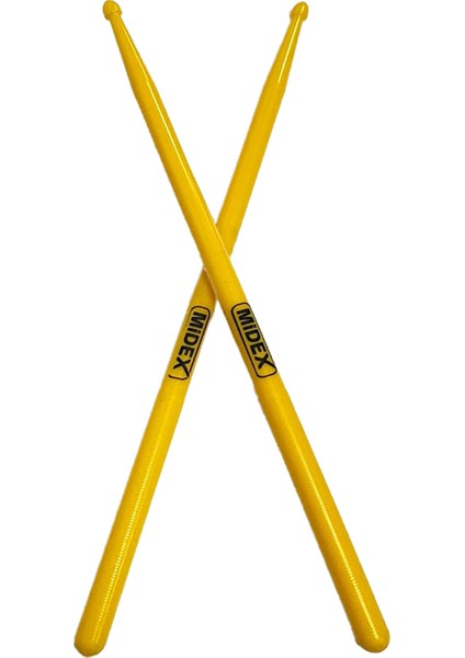 GFK-801YL 5A Bateri Baget Kırılmaz Polyemid Sarı Davul Bageti 5A Drumsticks