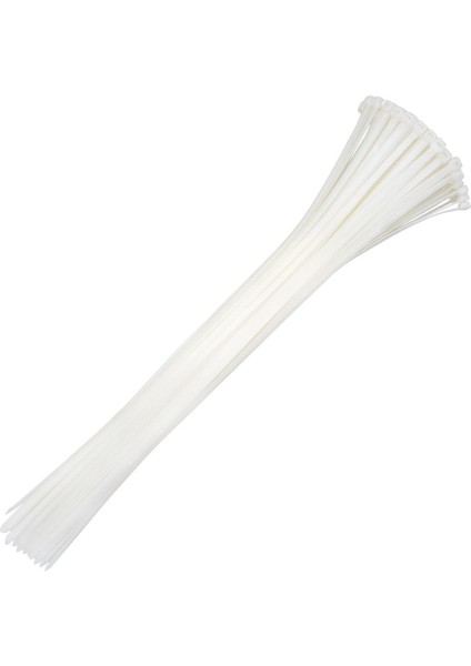 Plastik Kablo Bağı Cırt Kelepçe Beyaz 9.0X900 mm (100 Adet)