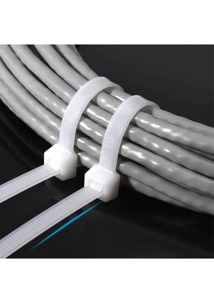 Plastik Kablo Bağı Cırt Kelepçe Beyaz 9.0X900 mm (100 Adet) fırsatları