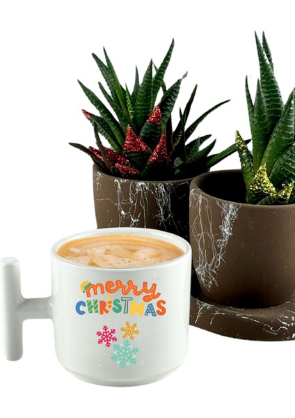 Deepcraft Best Quality 'Merry Christmas' T Kulplu Kupa 185 Ml