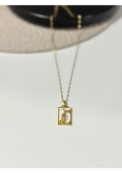 Çelik Plaka Taşlı Mutlu Kadın Tarot Kolye fiyatları