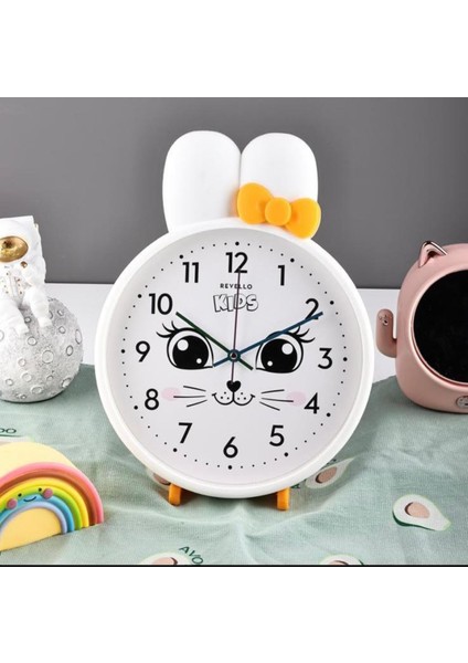 Çocuk Odası Duvar Saati Pembe Beyaz ve Krem Renk 27X39 cm fiyatları