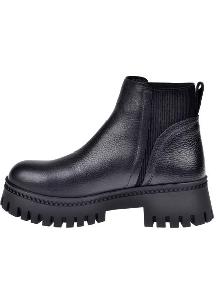 Yanı Lastikli Kısa Kadın Bot Mx-Zmb-06 Siyah modelleri