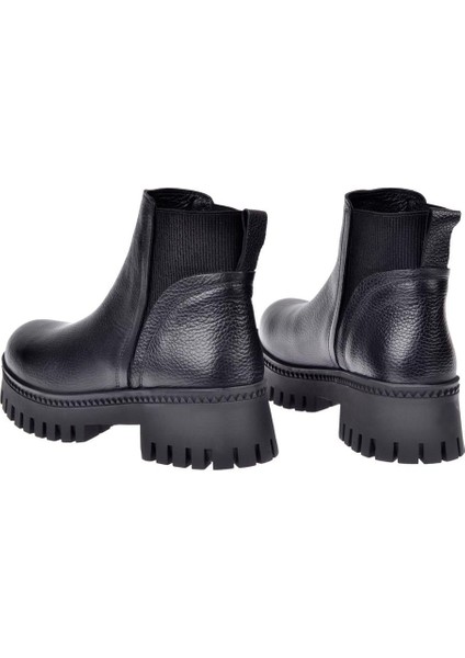 Yanı Lastikli Kısa Kadın Bot Mx-Zmb-06 Siyah indirimleri