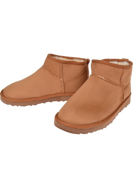 Içi Kürklü Kısa Kadın Bot ZM-021 Taba