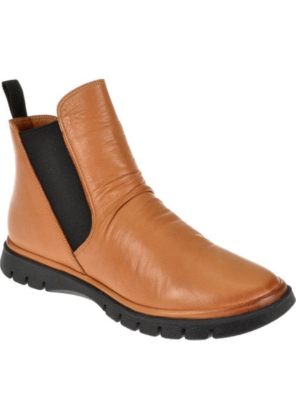 Deri Comfort Kadın Bot PLM-19110 Taba
