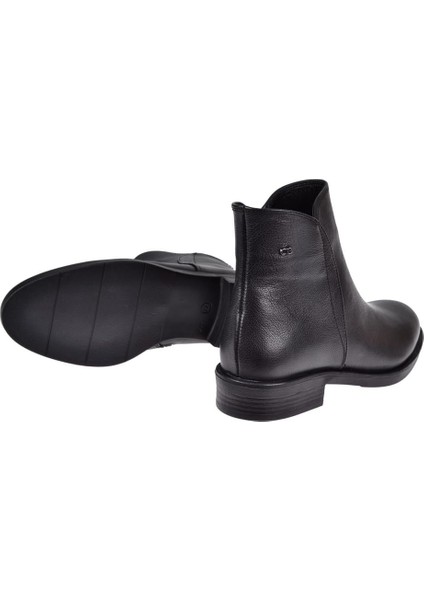 Deri Bilek Boyu Kadın Bot SK-22676 Siyah indirimleri
