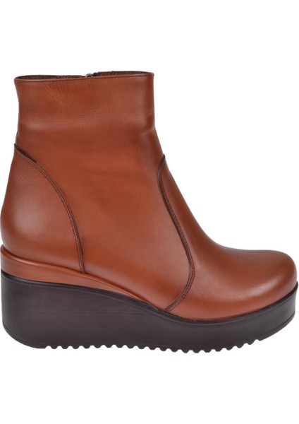 Hakiki Deri Dolgu Taban Kadın Bot AYK-300 TABA fiyatları