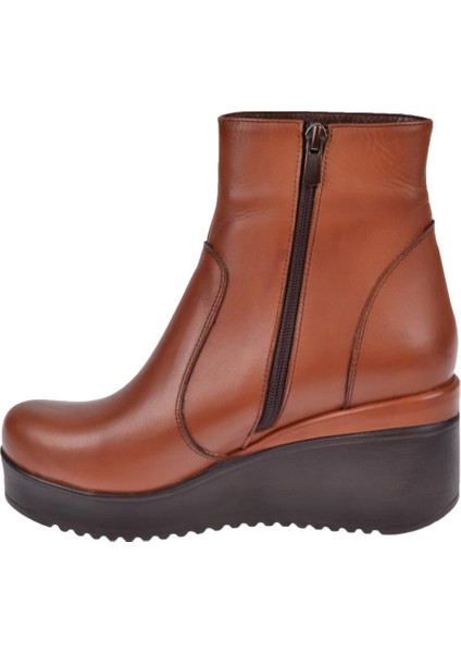 Hakiki Deri Dolgu Taban Kadın Bot AYK-300 TABA modelleri
