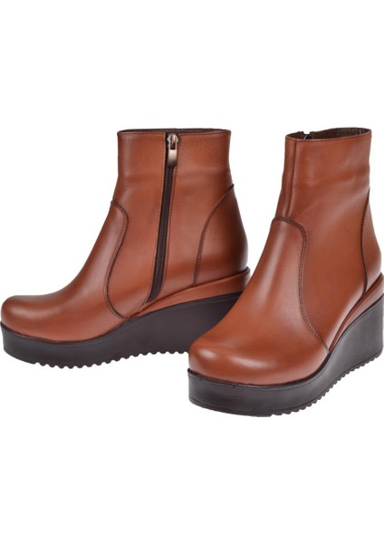 Hakiki Deri Dolgu Taban Kadın Bot AYK-300 TABA fırsatları
