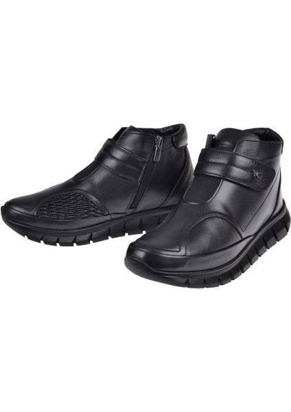 Hakiki Deri Comfort Kadın Bot VOY-9411 Siyah fırsatları