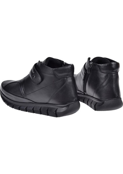 Hakiki Deri Comfort Kadın Bot VOY-9411 Siyah indirimleri