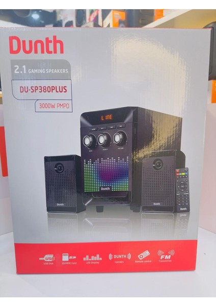 Hoparlör Dunth 2+1 DU-SP380PLUS Pc Gamer(Rgb Led) , Bluetooth ,fm Radyo