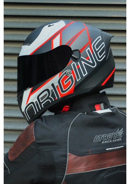 Strada Competition Beyaz-Kırmızı-Siyah Kask ( Güneş Vizörlü ) indirimleri