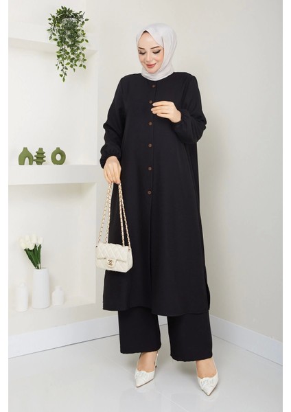Kadın Büyük Beden Uzun Ikili Tesettür Tunik Takım fırsatları