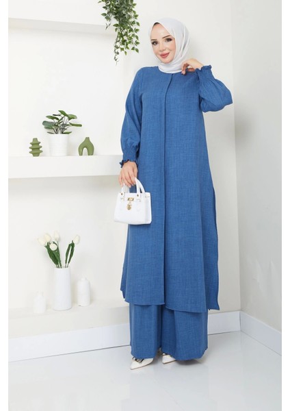 Kadın Uzun Ikili Tesettür Tunik Takım modelleri