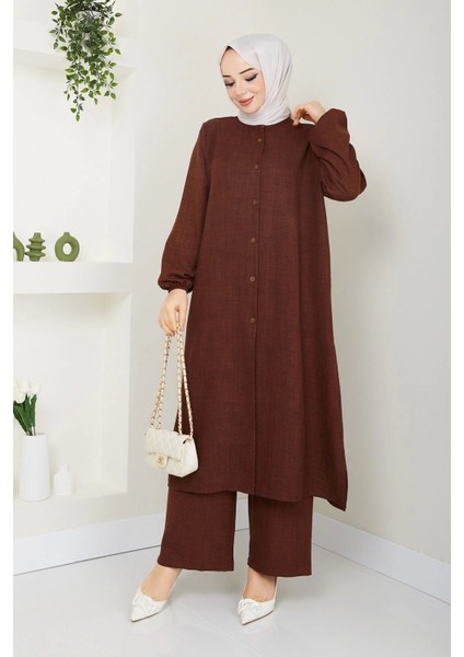 Kadın Büyük Beden Uzun Ikili Tesettür Tunik Takım fiyatları