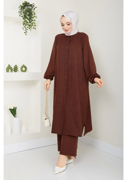 Kadın Büyük Beden Uzun Ikili Tesettür Tunik Takım fırsatları