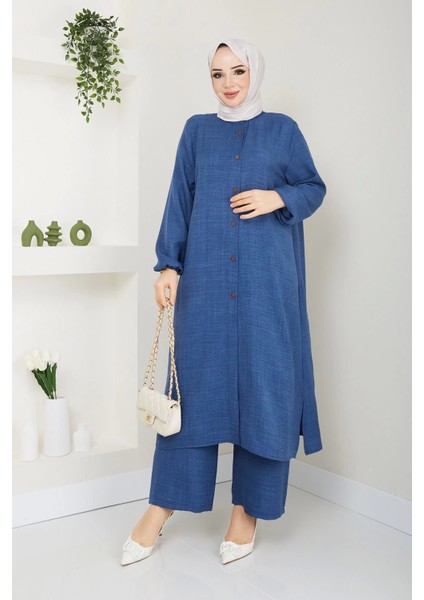 Kadın Büyük Beden Uzun Ikili Tesettür Tunik Takım modelleri