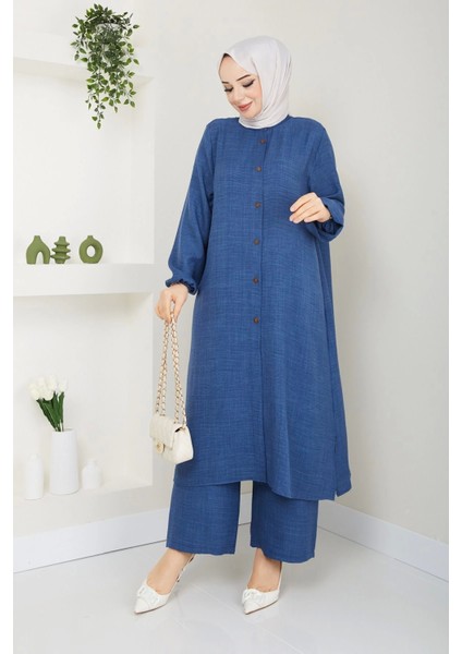 Kadın Büyük Beden Uzun Ikili Tesettür Tunik Takım fırsatları