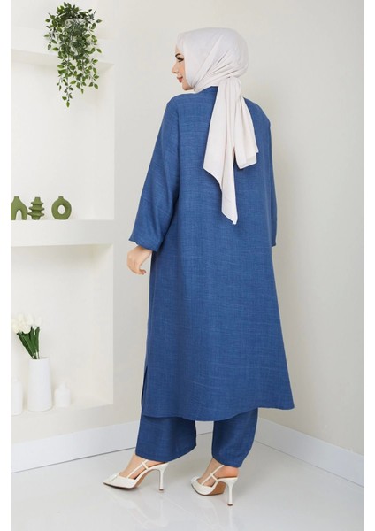 Kadın Büyük Beden Uzun Ikili Tesettür Tunik Takım indirimleri