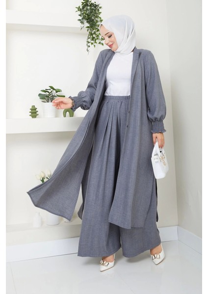 Kadın Uzun Ikili Tesettür Tunik Takım