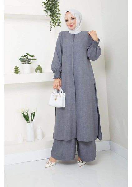 Kadın Uzun Ikili Tesettür Tunik Takım modelleri