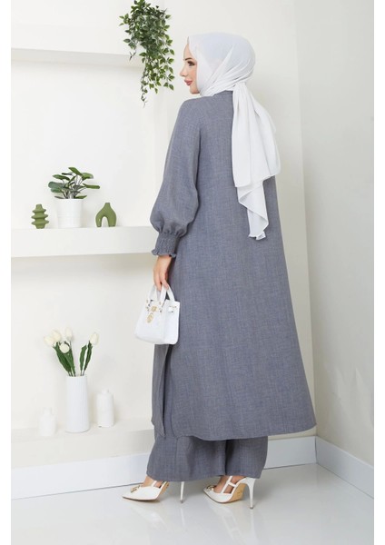 Kadın Uzun Ikili Tesettür Tunik Takım indirimleri