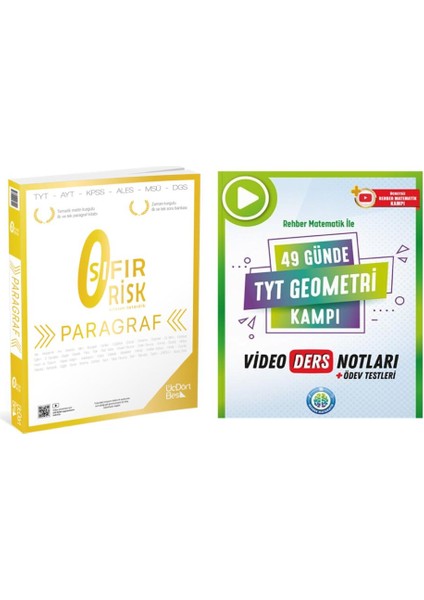 Paragraf Sıfır Risk ve Rehber Matematik 49 Günde TYT Geometri Video Ders Notları