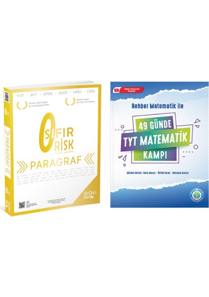 Paragraf Sıfır Risk ve Rehber Matematik 49 Günde TYT Matematik Kampı