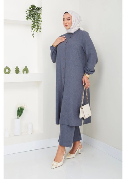 Kadın Büyük Beden Uzun Ikili Tesettür Tunik Takım modelleri
