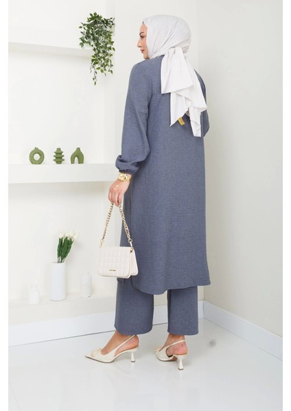 Kadın Büyük Beden Uzun Ikili Tesettür Tunik Takım indirimleri