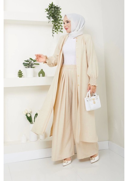 Kadın Uzun Ikili Tesettür Tunik Takım