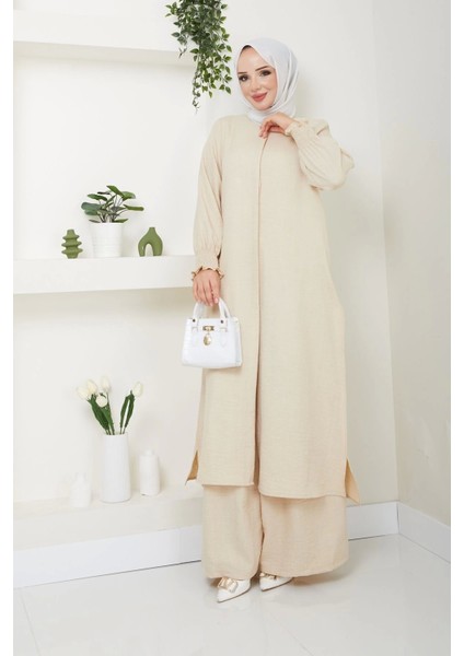 Kadın Uzun Ikili Tesettür Tunik Takım modelleri