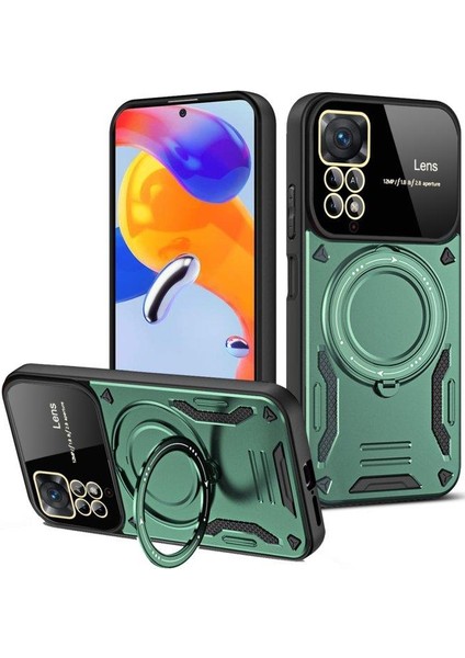 Xiaomi Redmi Note 12 Pro 4g Ile Uyumlu Kılıf Joy Lens Standlı Kapak