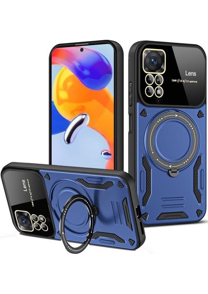 Xiaomi Redmi Note 12 Pro 4g Ile Uyumlu Kılıf Joy Lens Standlı Kapak