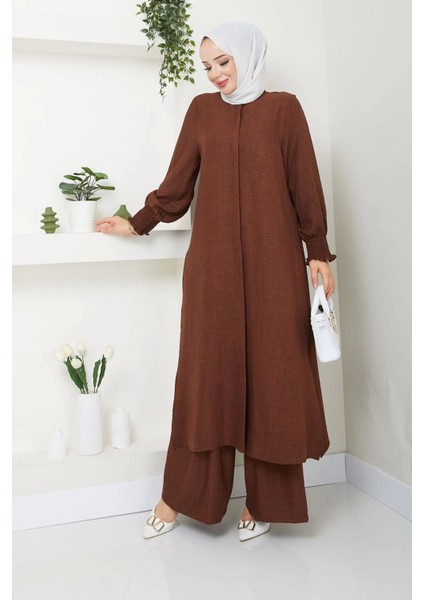 Kadın Uzun Ikili Tesettür Tunik Takım fırsatları