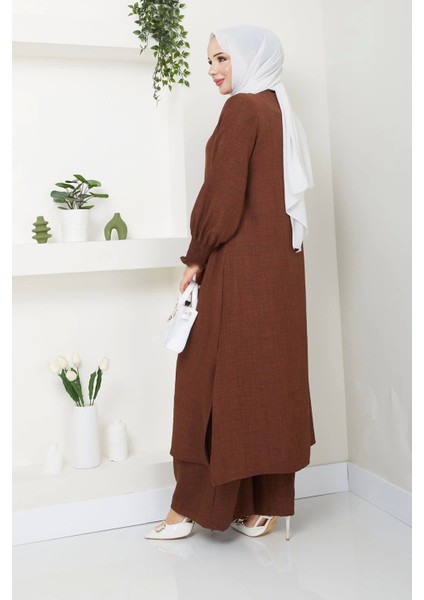 Kadın Uzun Ikili Tesettür Tunik Takım indirimleri