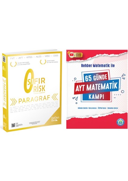 Paragraf Sıfır Risk ve Rehber Matematik 65 Günde AYT Matematik Kampı