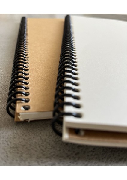A4 Çizgisiz Spiralli Defter (Kahverengi Kapak)